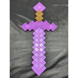 Minecraft Role Play Weapon ENCHANTED SWORD Purple 17” 2021 Mattel Cosplay